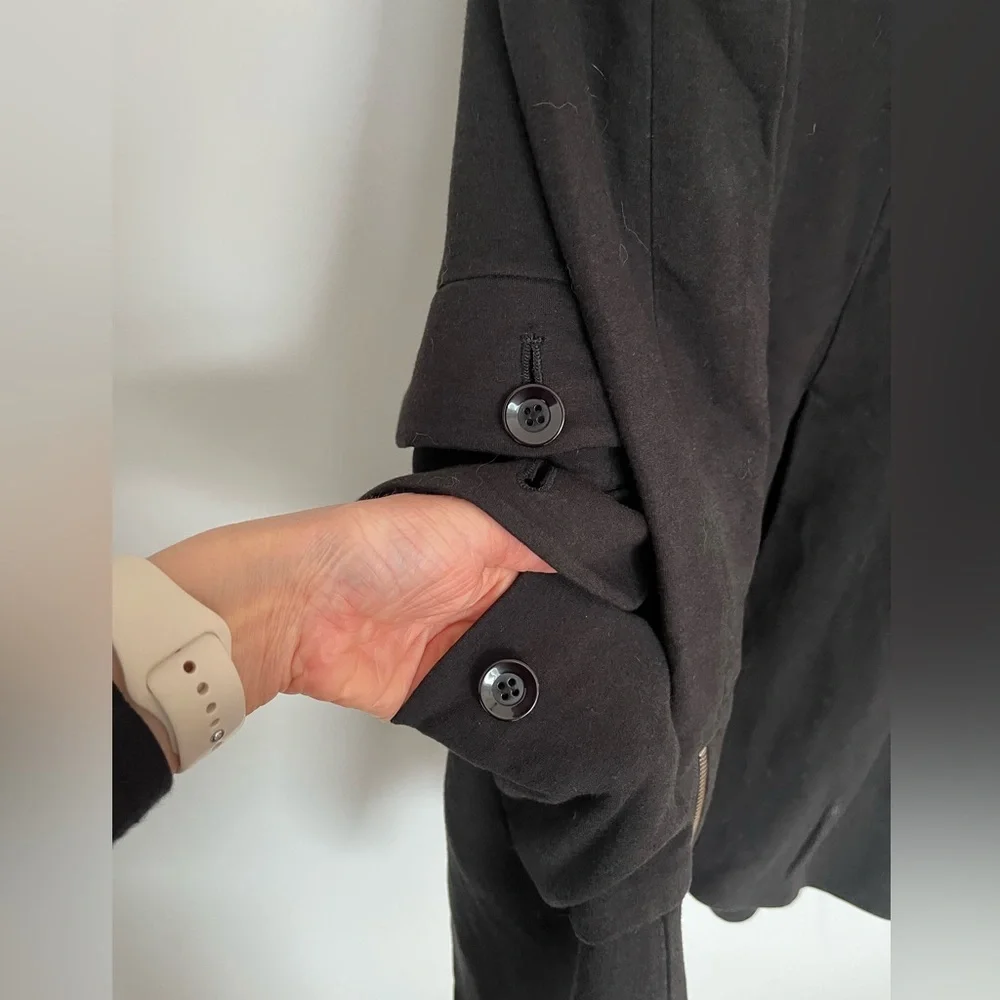 Vintage Black Blazer with Red Plaid Tartan Lining The Battalion Size Small - Picture 5 of 8